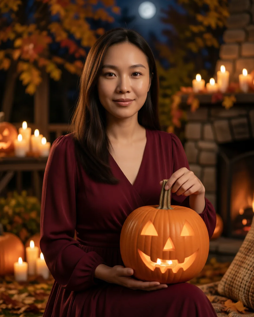 Your free AI-generated Halloween preview portrait